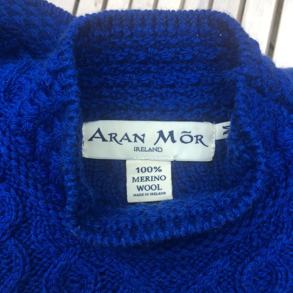 Aran Mor Irish made merino wool sweater sz medium - Picture 3 of 12